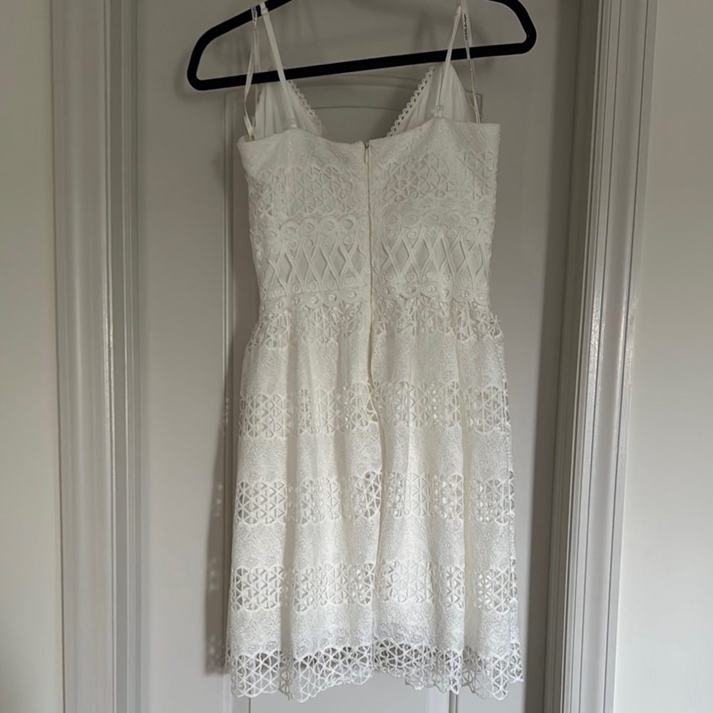 Guess White Ruched Mini Sundress - Picture 4 of 5